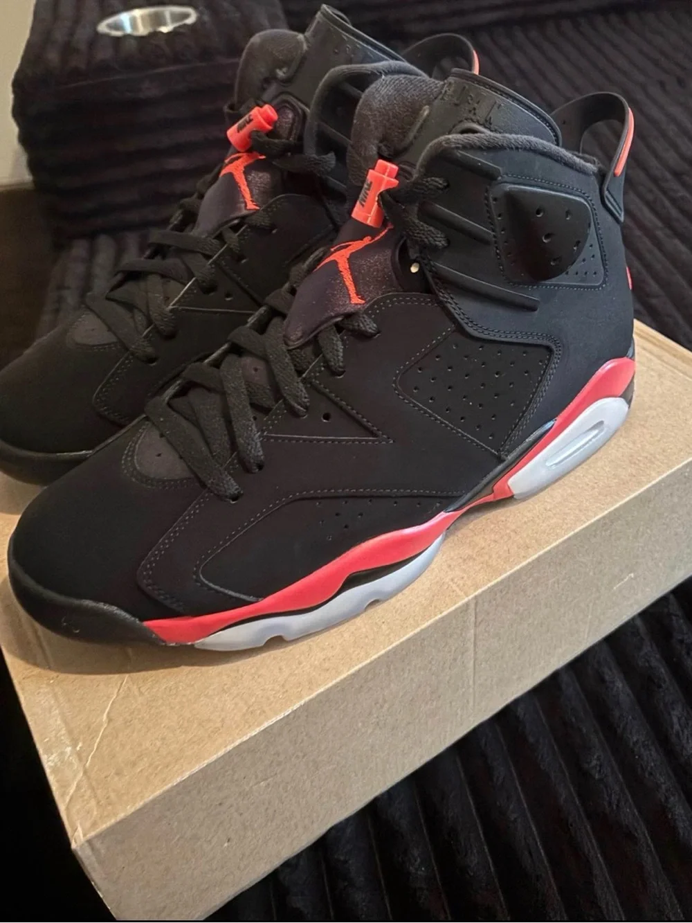 Air Jordan retro 6 infrared salesman Basketball Sneakers